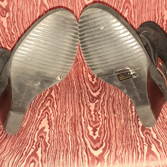 BCBG ENERATIC WOMEN'S LEATHER KNEE HIGH WEDGE BOOTS SIZE 7 1/2B 37 1/2 - Picture 5 of 10